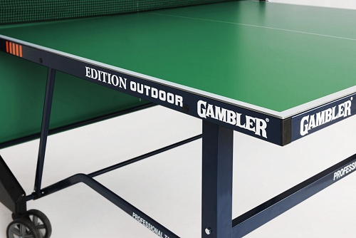 Всепогодный премиальный теннисный стол EDITION Outdoor green с зеленой столешницей..  6