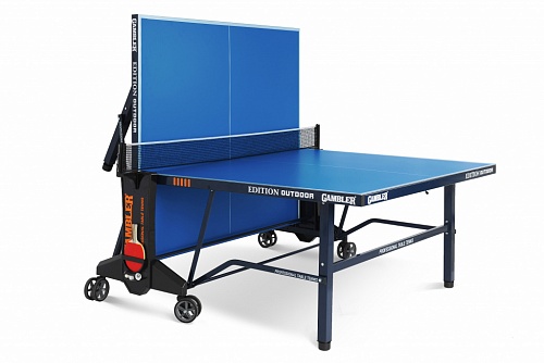 Всепогодный премиальный теннисный стол EDITION Outdoor blue с синей столешницей..  9