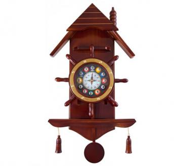 Часы настенные "Избушка" 33 см х 66 см, деревянные