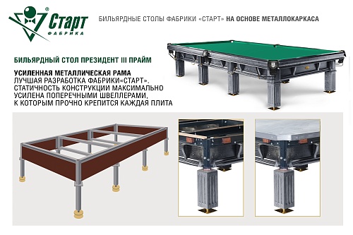 Бильярдный стол Президент Прайм III.  7