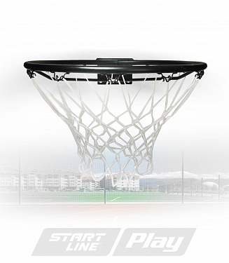 Настенное баскетбольное кольцо с сеткой Start Line Play.  �2
